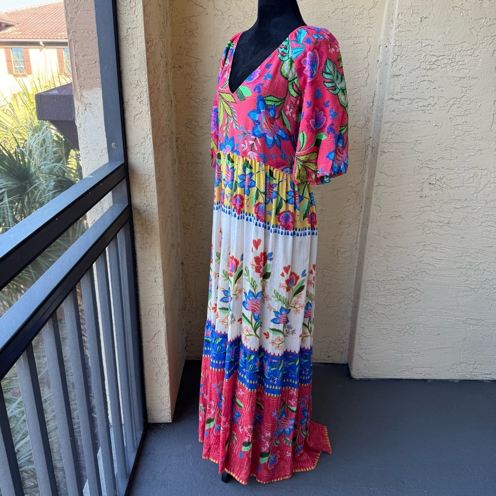 Johnny Was Rumba Maxi Dress Sz XL Patchwork Vacation NWT - Picture 7 of 15